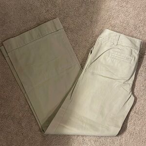 Victoria Secret London Jeans Wide Leg Chino Pants Sz 4 Long Marisa fit Beige